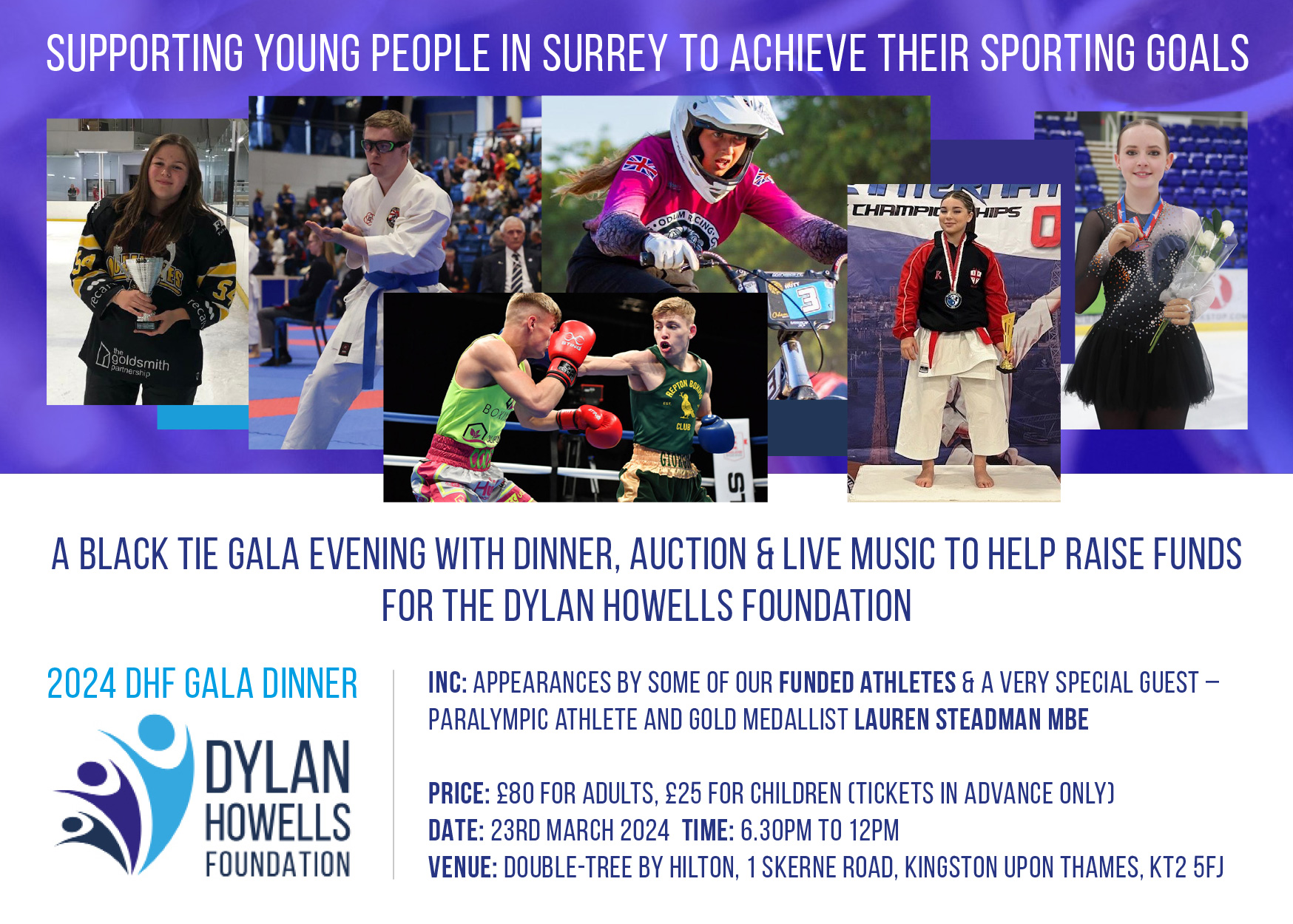 DHF Gala Dinner & Auction – 23rd March 2024